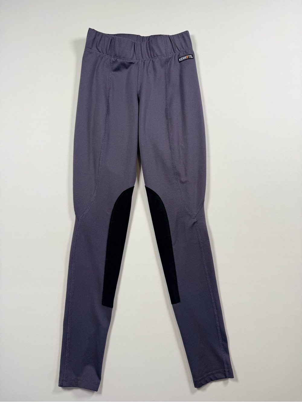 Kerrits Women’s Charcoal Gray Jogger-Style Riding PantsTights Knee Patch XS